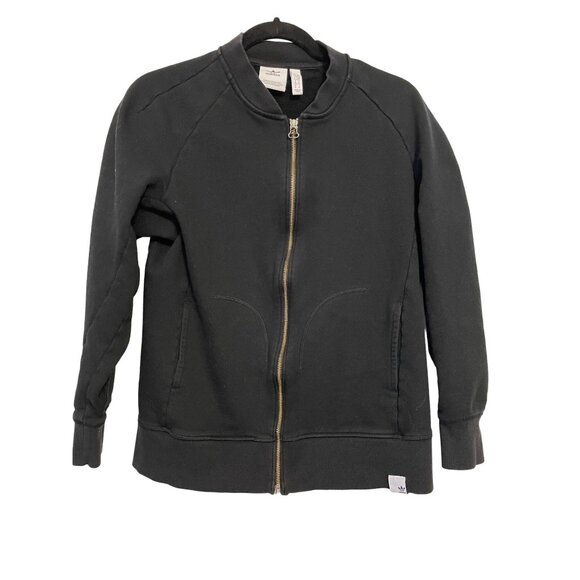 Adidas black zip front sweatshirt M - Picture 1 of 6